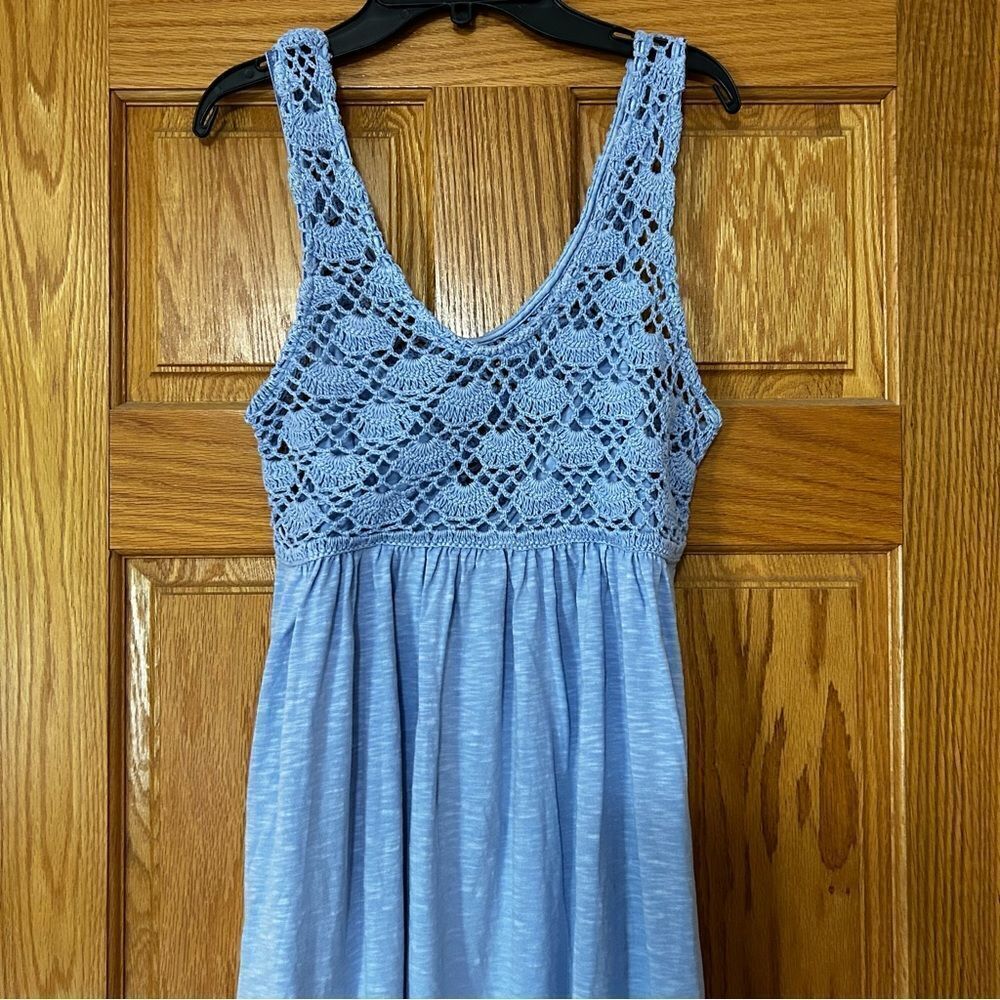 Aerie Blue Sleeveless Scoop Neck Sundress - Picture 4 of 6